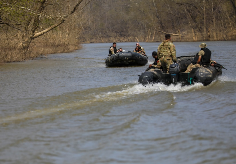 They assisted with the the Salt River Live Fire Exercise that challenged the Reserves Soldiers to shoot while in a moving Zodiac boat.