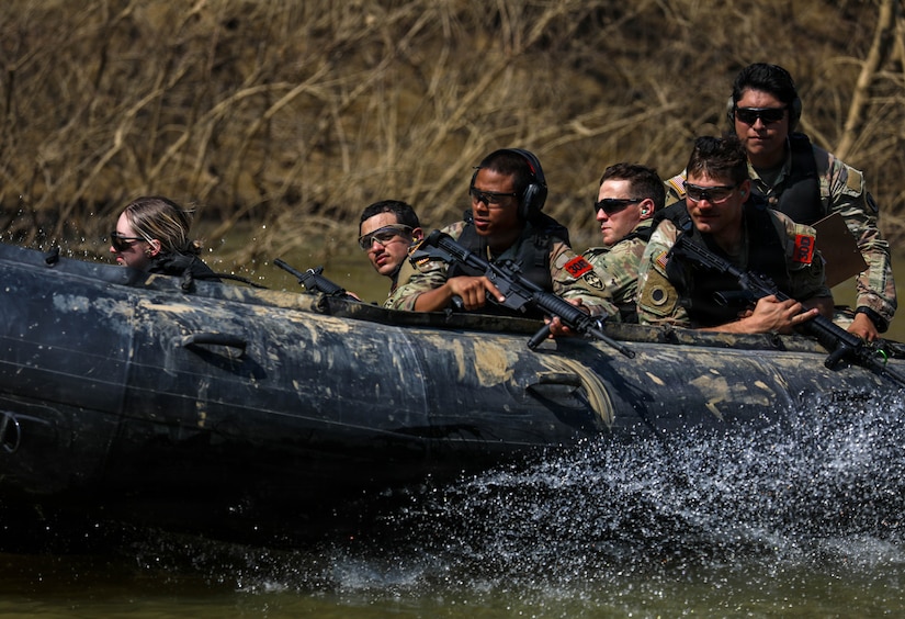 They assisted with the the Salt River Live Fire Exercise that challenged the Reserves Soldiers to shoot while in a moving Zodiac boat.