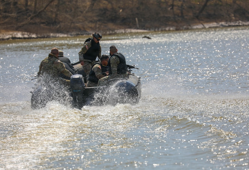 They assisted with the the Salt River Live Fire Exercise that challenged the Reserves Soldiers to shoot while in a moving Zodiac boat.