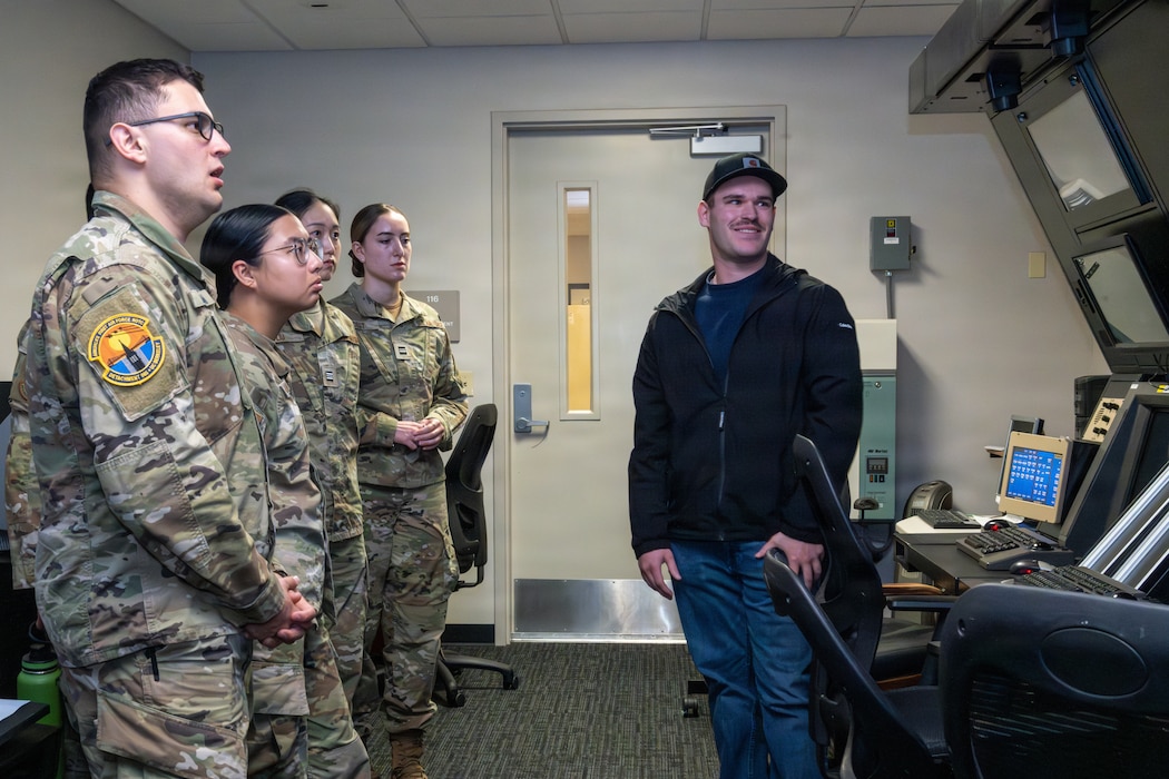 Cadets tour the radar approach control facility
