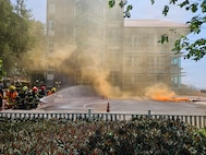 Firefighters from the Port of Laem Chabang participate in a subject matter expert exchange with Washington Army National Guard Soldiers at the Port of Laem Chabang and Sri Racha Hospital, Thailand, March 6, 2026.