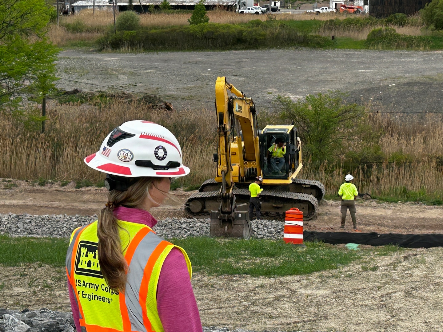 Inspection and viewing of the stormwater control installation a the Seaway Site.
