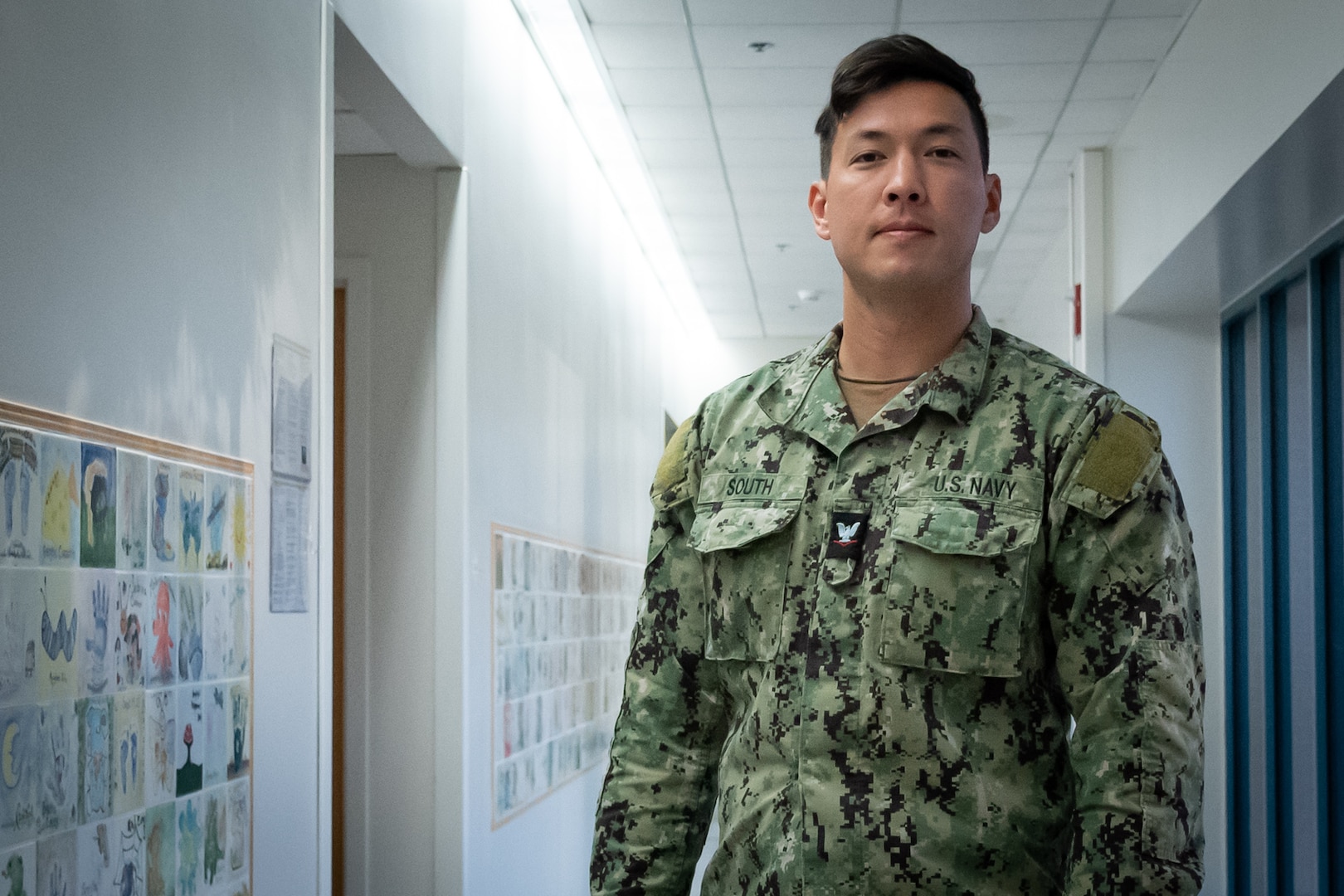 Hospital Corpsman Third Class David South is the Assistant Lead Petty Officer of Navy Medicine Readiness and Training Command’s Patient Centered Medical Home.  South, a native of Irvine, California, is part of a team of active-duty Sailors and civilians providing medical care to the families of service members assigned to Marine Corps Air Station Cherry Point, enabling Marines and Sailors aboard the base to focus on training and operations.