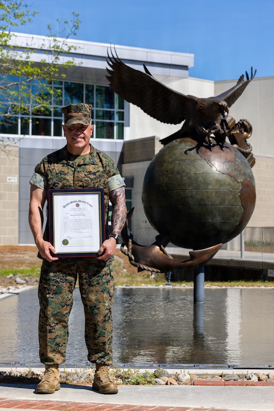 Gunnery Sgt. Philips Meritorious Promotion