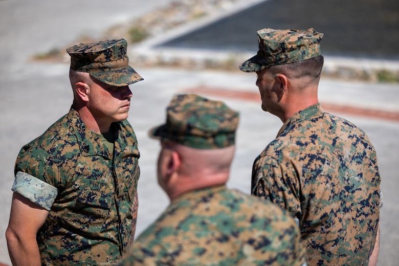 Gunnery Sgt. Philips Meritorious Promotion