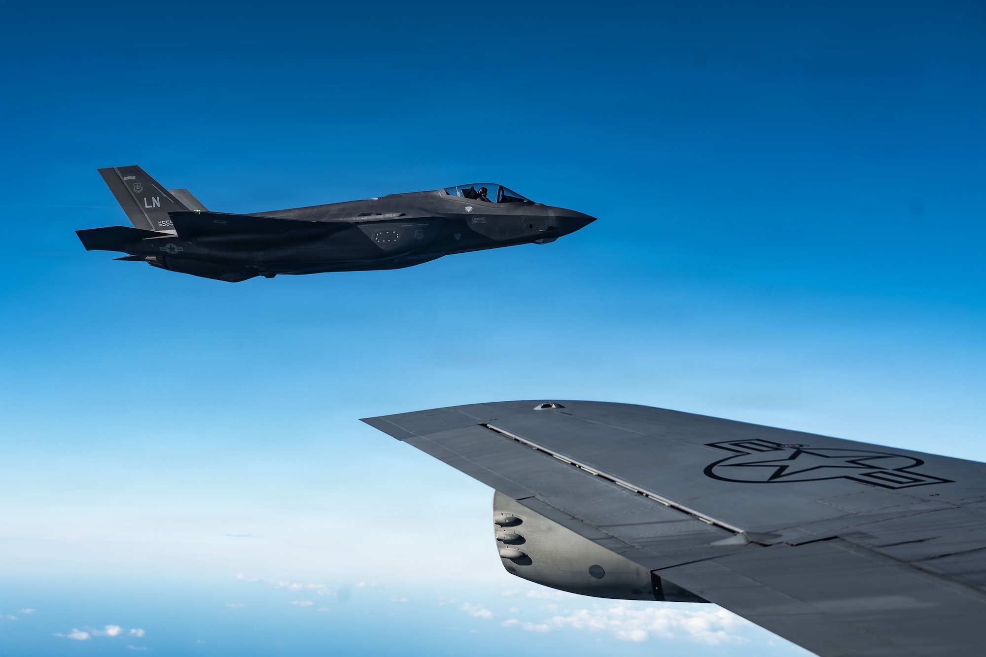 Airmen selected for the orientation flight observed aerial refueling firsthand, gaining a deeper understanding of the mission they support at RAF Mildenhall.