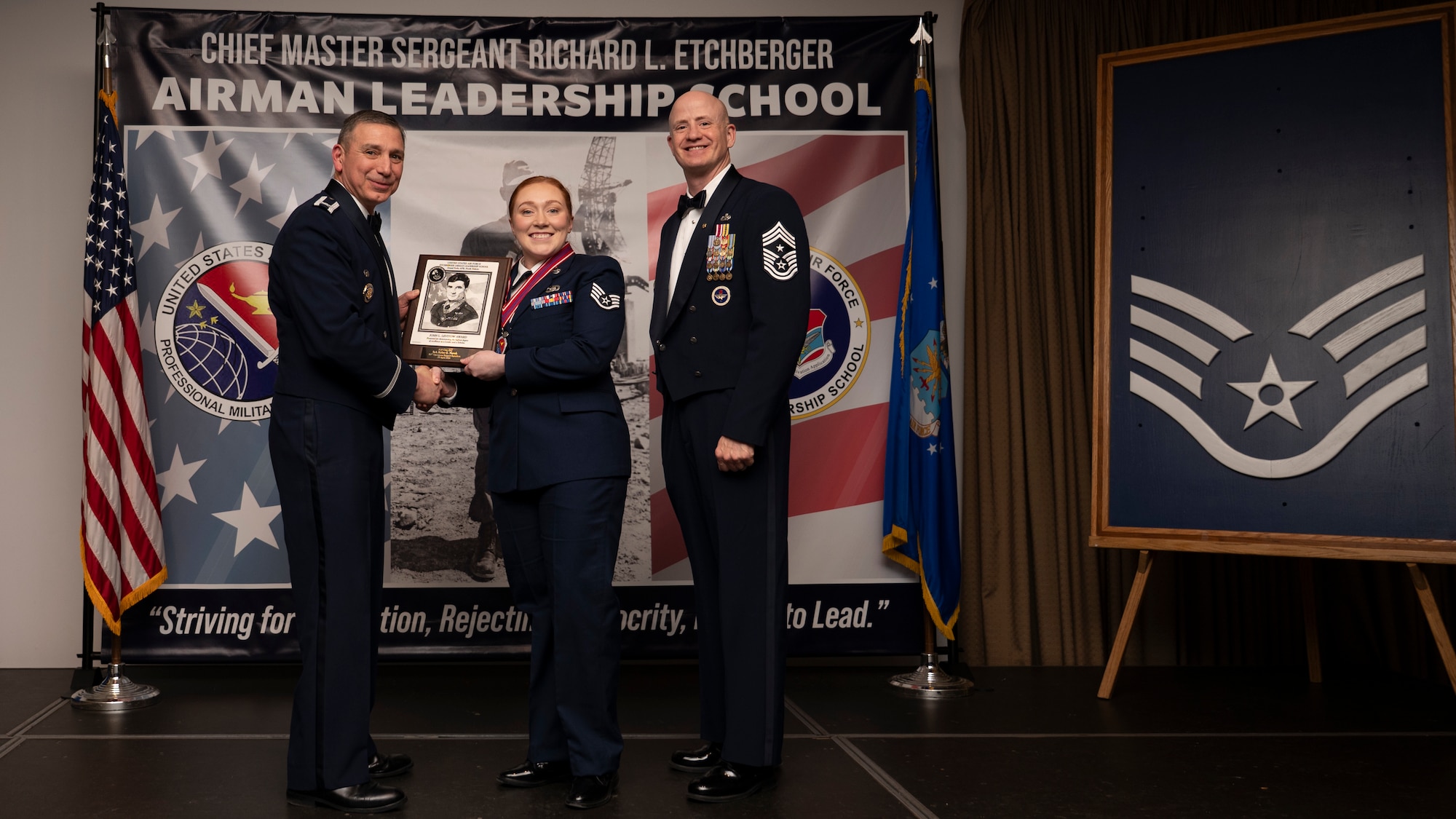 Airmen posing for a photo