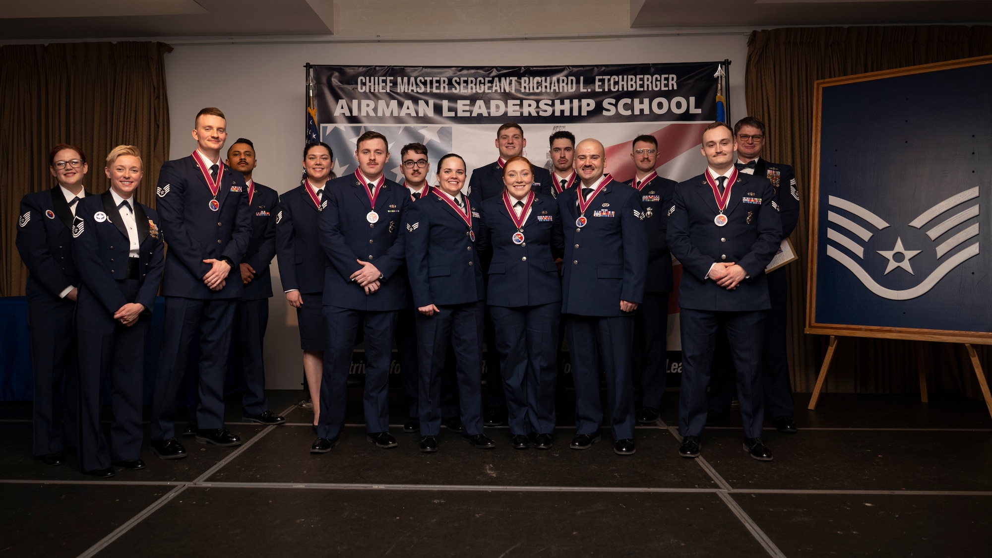 Airmen posing for a photo