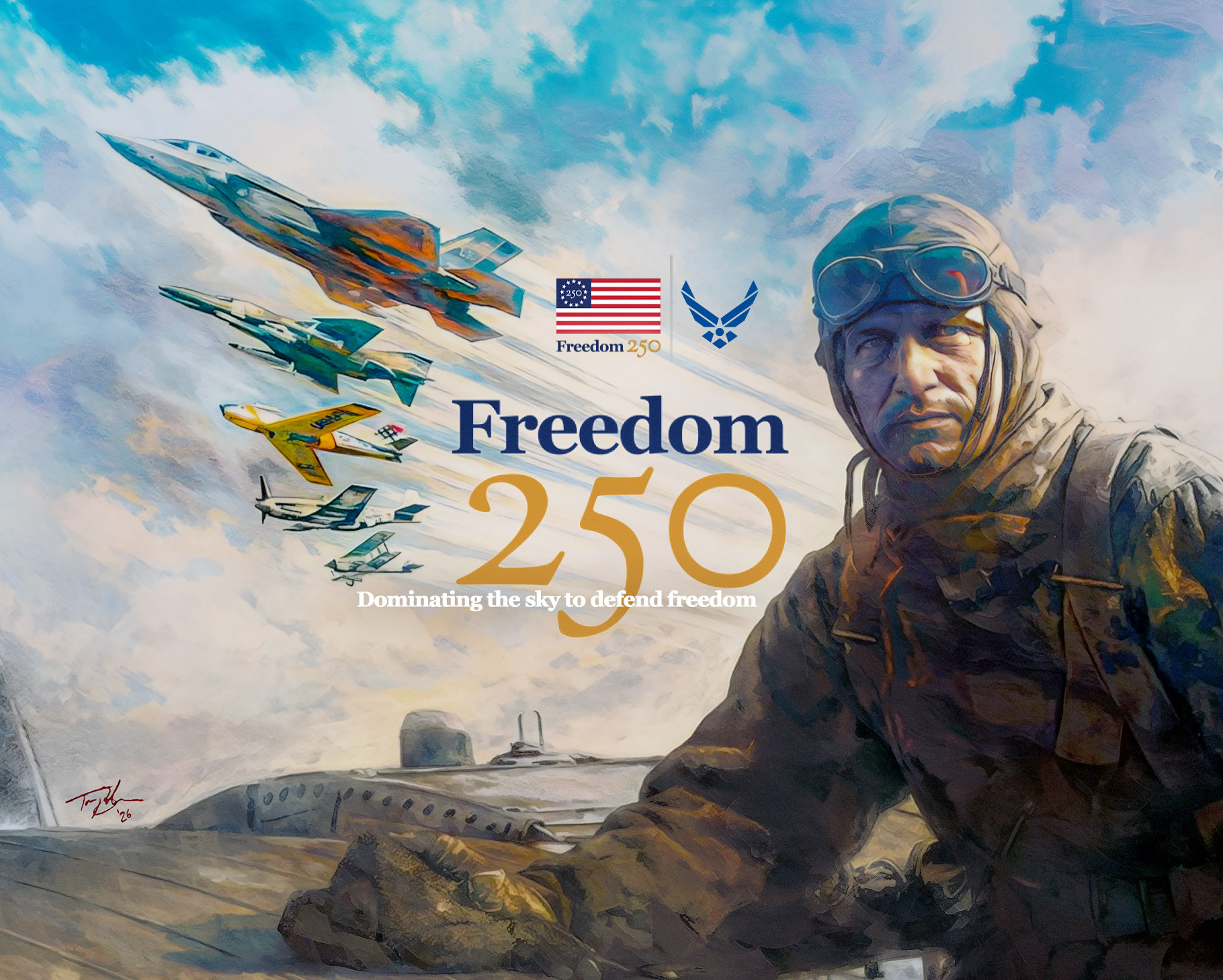 Air Force 75th Anniversary Poster: Dominate the Skies – 2000s era