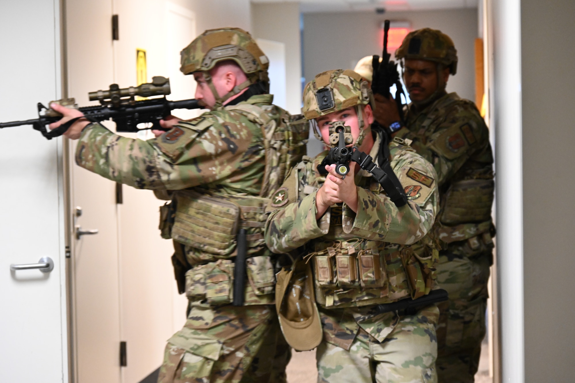 136th Security Forces members training in preparation for Operation Fury Shield.