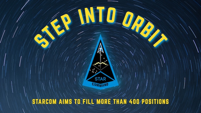 STEP INTO ORBIT
STARCOM AIMS TO FILL MORE THAN 400 POSITIONS

Unit emblem and galaxy rotation