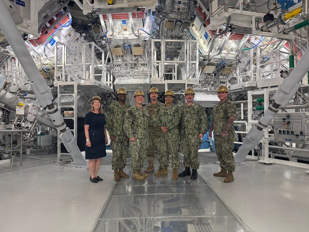 The senior advisor for strategic deterrence and Department of War engagement at Lawrence Livermore National Laboratory (LLNL), Servicemembers assigned to the Defense Threat Reduction Agency (DTRA) Global Threat Reduction Directorate (GT), and Sailors from U.S. Navy Portfolio Acquisition Executive (PAE) Strategic Systems Programs (SSP) participate in a tour of LLNL as part of a week-long cross-program knowledge transfer March 23-27.  

The week included tours to SSP’s Program Management Office (PMO) Flight Systems’ (SPF) detachment site in California (SPF(S)), Northrop Grumman’s Marine Systems Site, Lawrence Livermore National Laboratories (LLNL), Travis Air Force Base, and the USS Pampanito Museum. 

The  initiative was coordinated by SSP's SPF(S) site, and brought together representatives from across the strategic deterrence enterprise to provide a behind-the-scenes look at the Trident II D5 strategic weapons system (SWS) and the elements that support the nation’s most reliable deterrence capabilities.  (Photo Courtesy of Lawrence Livermore National Laboratory)