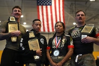 U.S. Army National Guard Soldiers compete in the finals during day three of the 2026 Lacerda Cup All-Army Combatives Championship at Fort Benning, Georgia, April 10, 2026.
