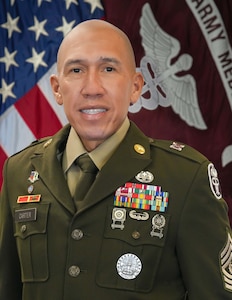 U.S. Army service member in dress uniform