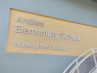 Fort Buchanan commander honors military children during visit at elementary school on Puerto Rico