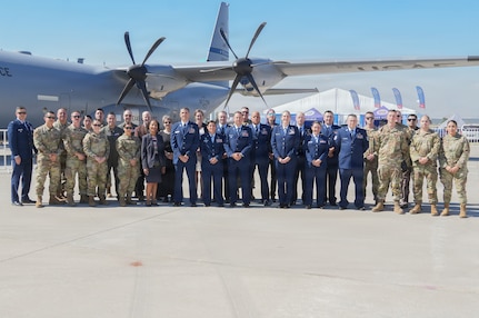 Texas Air National Guardsmen participate in opening day activities during the FIDAE Air Show in Santiago, Chile, April 7, 2026.