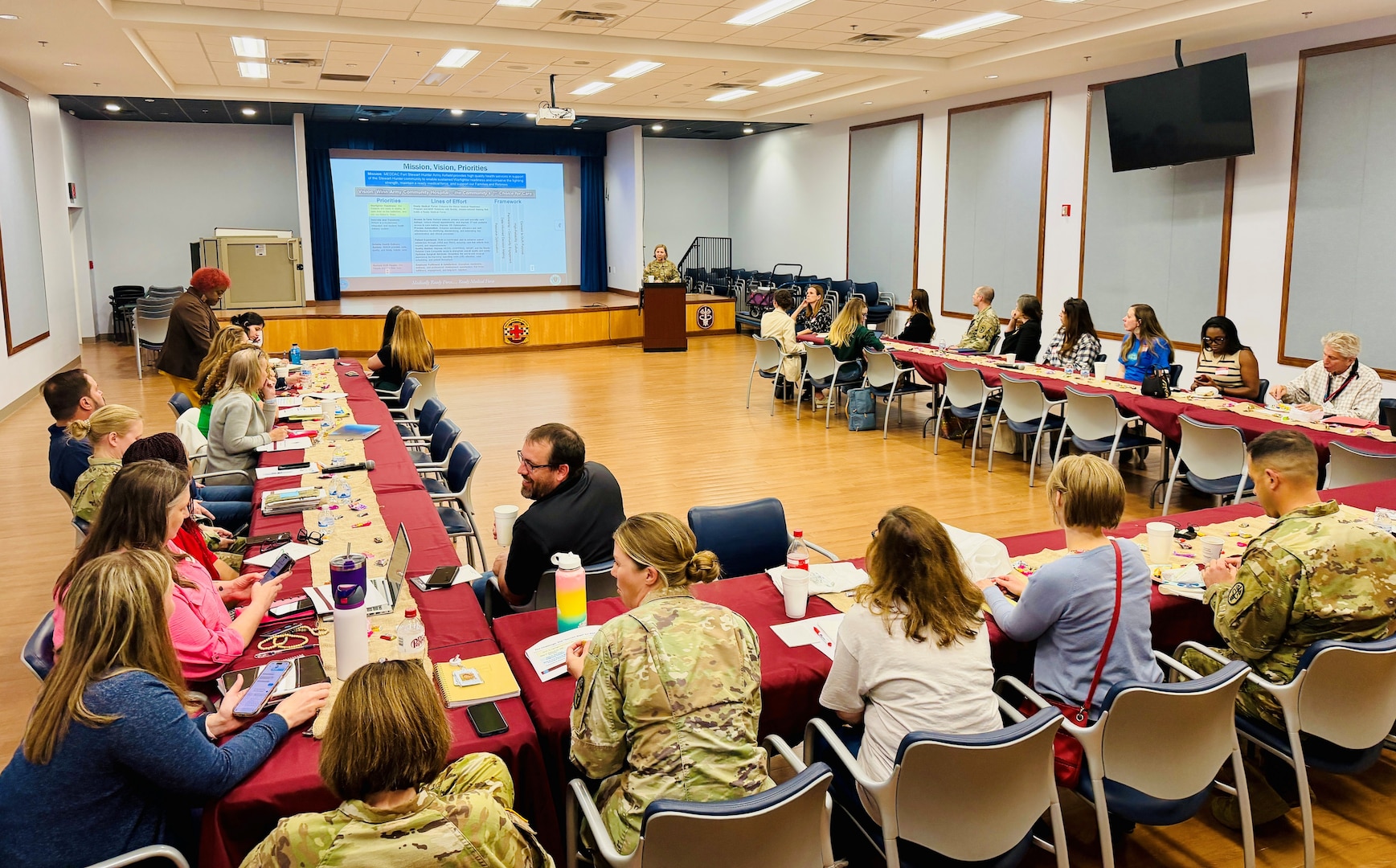 Winn hosted 23 local ABA experts and Humana TRICARE East March 31 to make it easier for our families to get the care they need.
By bringing together our pediatric and EFMP teams with community partners, we’re streamlining the autism care process. 3rd ID Command Sgt. Maj. Donald Durgin joined the talk, stressing that when our families are supported, our Soldiers can stay focused on the mission.
We are committed to building a stronger, more connected network so that we can remain your first choice for your family's care. Learn more at https://winn.tricare.mil/Patient-Resources/Exceptional-Family-Member-Program