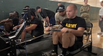U.S. Army Staff Sgt. Xavier Rodgers participates in the rowing competition during the Army Recovery Care Program’s Army Trials, at Fort Bliss, Texas, Feb. 25 - March 5.