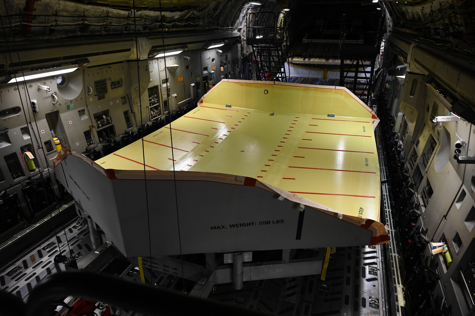 105th Maintainers complete rare C-17 extended-range fuel tank.
