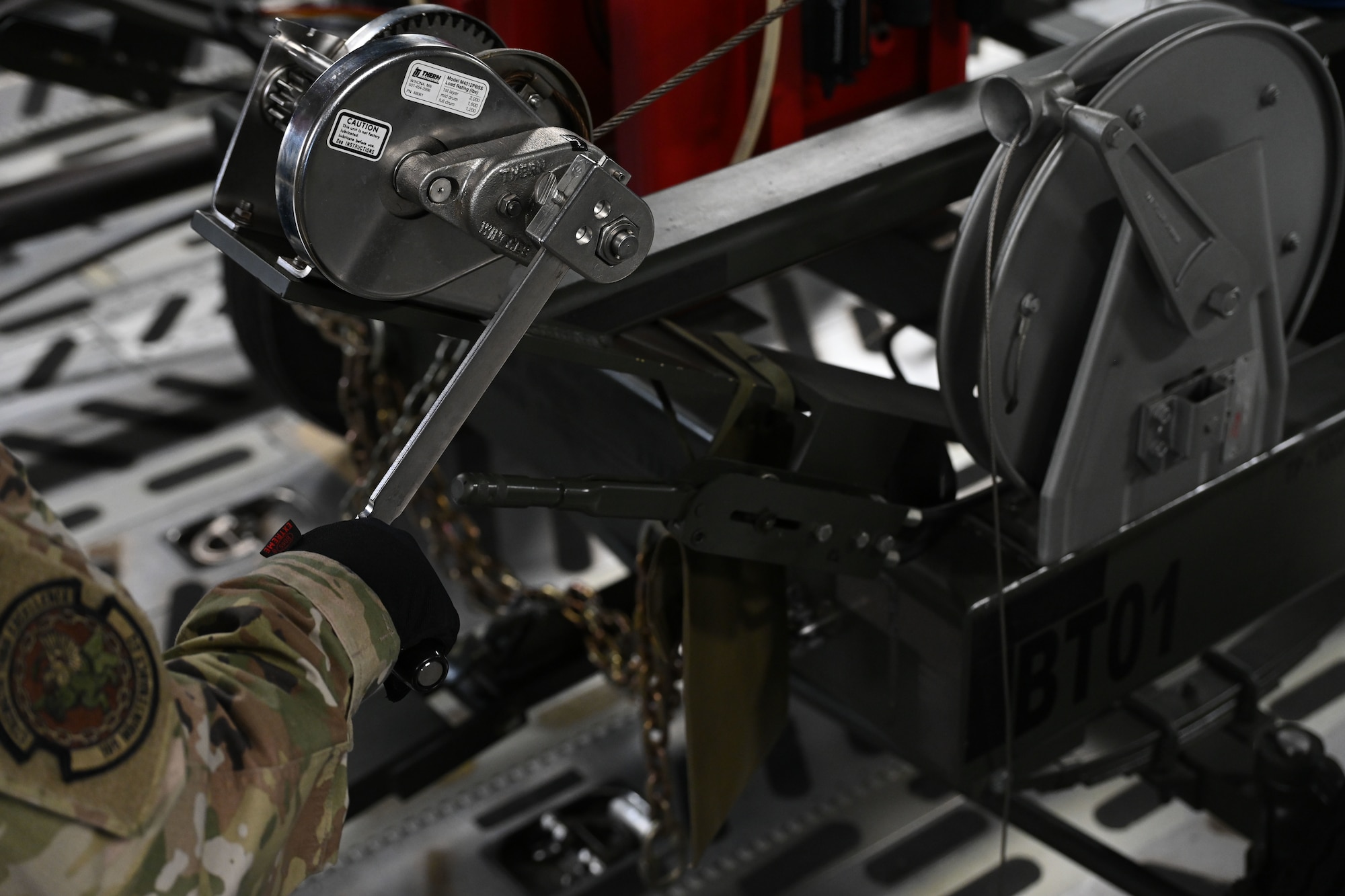 105th Maintainers complete rare C-17 extended-range fuel tank.