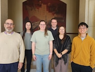 Photo of Carderock's Data Analytics Team and their team lead, Engineer, Judah Milgram.