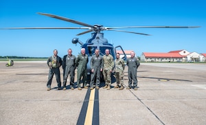 People pose for a photo