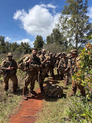 Members of the U.S. Army’s Jungle Operations Training Course pose for a photo during an exercise