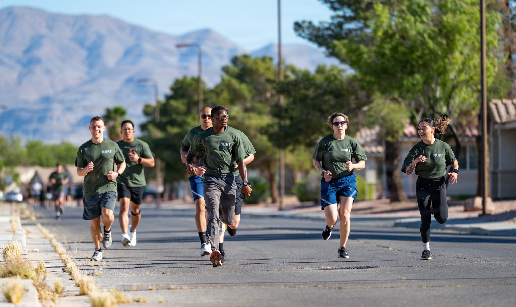 People running