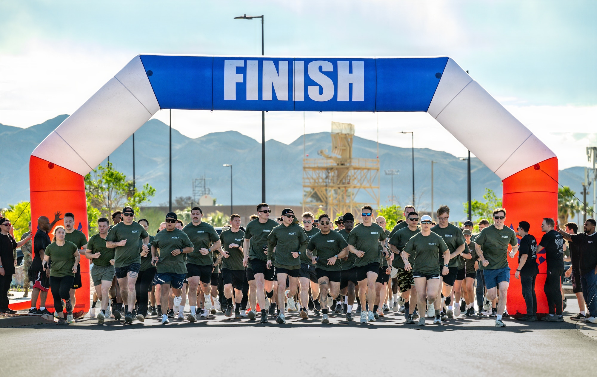 People running