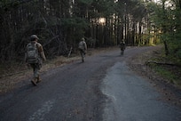 security forces airmen train on nighttime land navigation