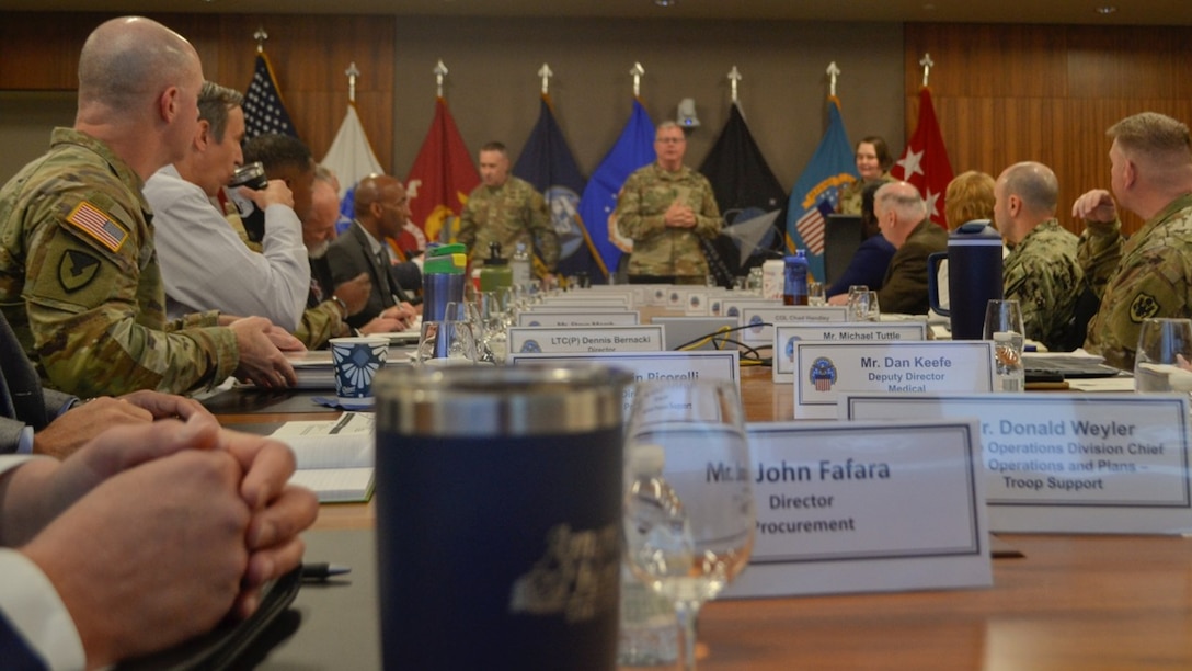 Shaping the future of military logistics, DLA Director Lt. Gen. Mark Simerly and DLA Troop Support Commander Brig. Gen. Sean Kelly met with senior leaders from across DLA Troop Support's four supply chains. Their strategic conversation centered on modernization and integrating artificial intelligence to improve the efficiency and responsiveness of DLA's support to the Warfighter.