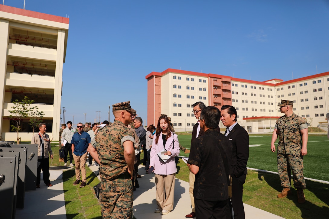 U.S. Marine Corps Maj. Gen. Brian N. Wolford, the commanding general of Marine Corps Installations Pacific hosted a Mayors Symposium at Camp Hansen, Okinawa, Japan, April 8, 2026. This is the third symposium held to provide local mayors and their deputies an opportunity to learn more about the USMC through base tours and briefings. MCIAPC leadership and local mayors also have the opportunity to have open discussions relating to their local communities. Wolford is a native of Maryland.