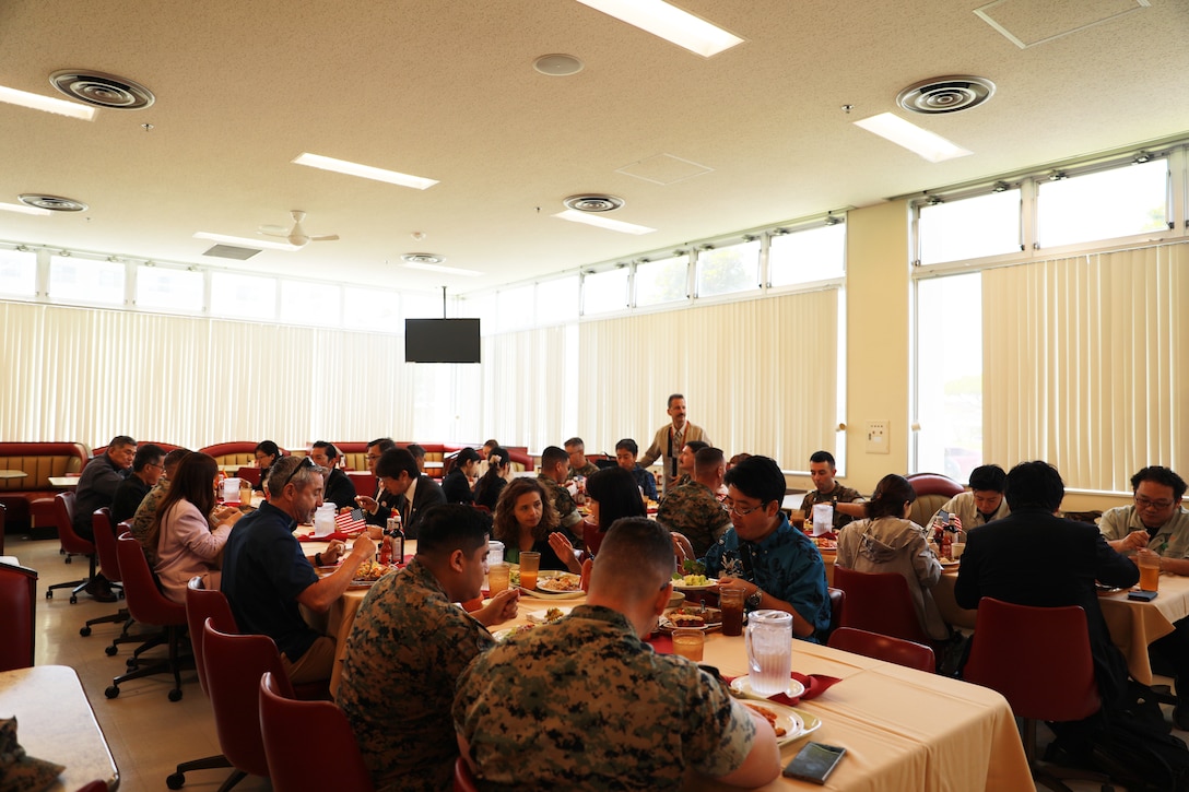 U.S. Marine Corps Maj. Gen. Brian N. Wolford, the commanding general of Marine Corps Installations Pacific hosted a Mayors Symposium at Camp Hansen, Okinawa, Japan, April 8, 2026. This is the third symposium held to provide local mayors and their deputies an opportunity to learn more about the USMC through base tours and briefings. MCIAPC leadership and local mayors also have the opportunity to have open discussions relating to their local communities. Wolford is a native of Maryland.