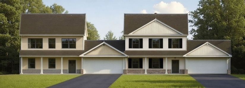 Photo of a 3D rendering of the buildings