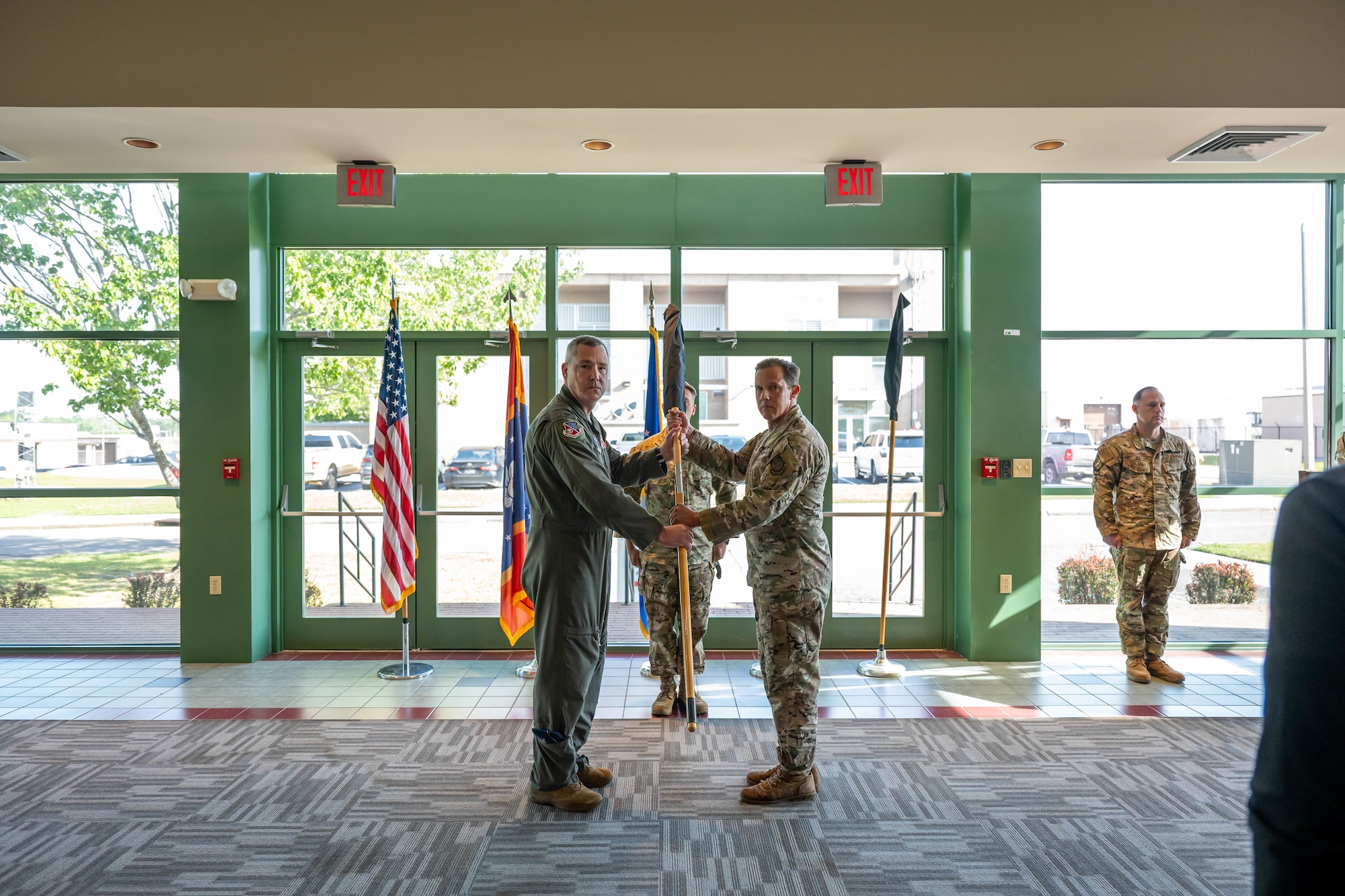 Airmen and leadership gathered for a redesignation ceremony on April 8, 2026, to mark the transition of the 238th Air Support Operations Squadron (ASOS) to the 238th Contingency Response Squadron (CRS).