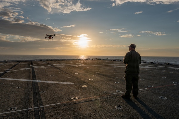 Marines conduct shipboard testing with TRV-150C