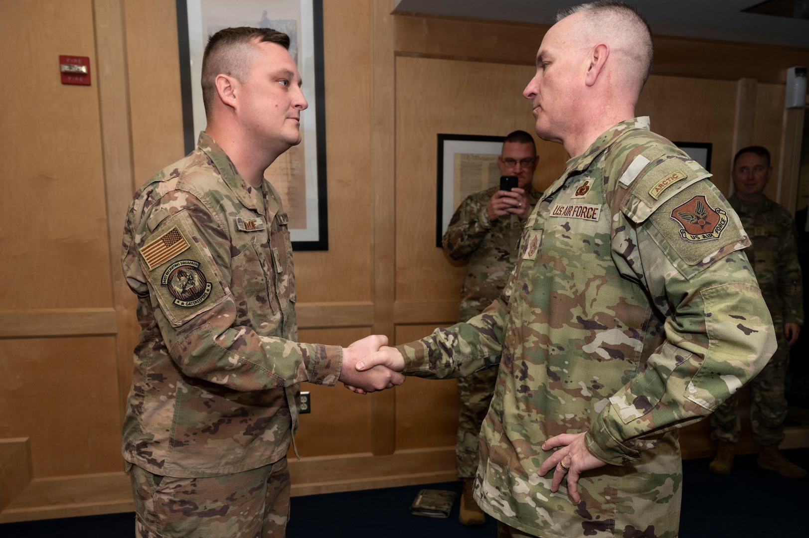 CMSAF David Wolfe visits MEPS Fort Sam Houston