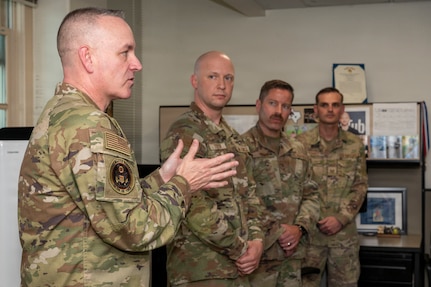 CMSAF David Wolfe visits MEPS Fort Sam Houston