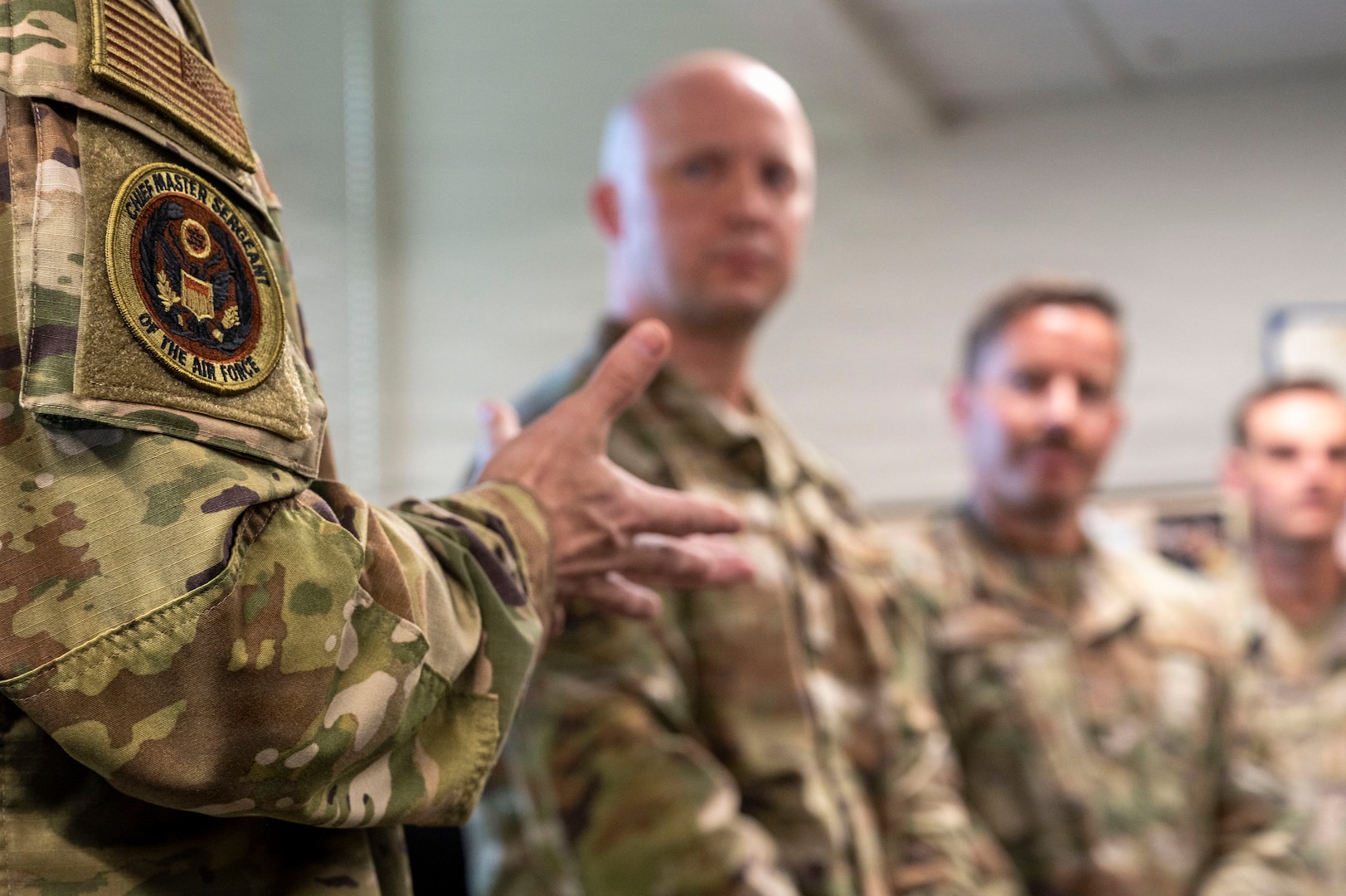 CMSAF David Wolfe visits MEPS Fort Sam Houston