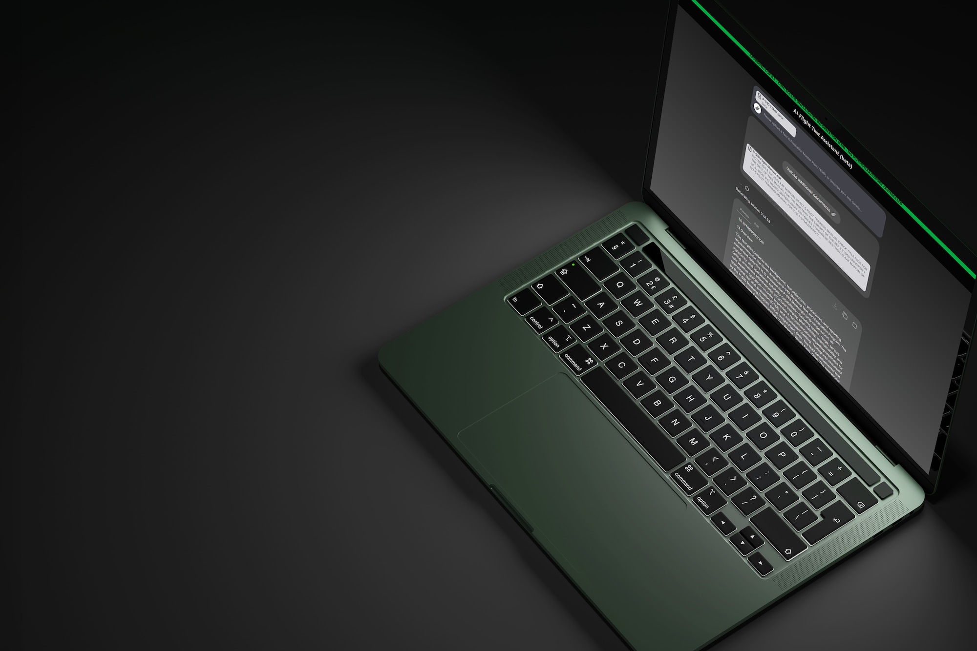 Laptop computer displaying AFTA