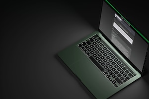 Laptop computer displaying AFTA