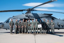34th Weapons Squadron and service members with the German Air Force’s Helicopter Wing 64 group photo