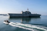 USS Savannah (LCS 28) arrives in Portland