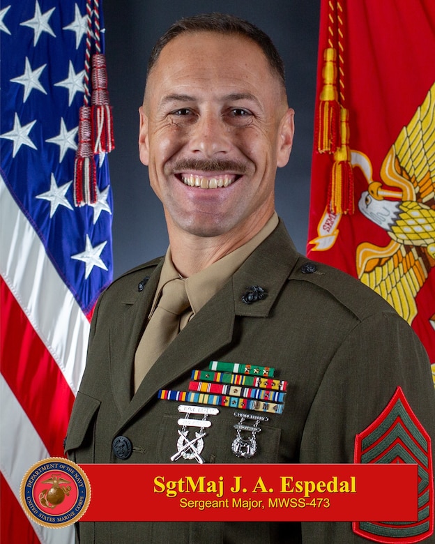 SgtMaj Joshua A. Espedal, Command Senior Enlisted Leader, MWSS-473
