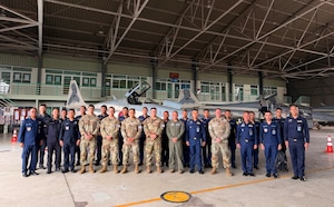 Instructors from the Inter-American Air Forces Academy are shown among members of the Royal Thai Air Force in Ubon, Thailand, Feb. 25, 2026. The IAAFA team was hand selected to conduct an advanced aircraft systems maintenance course as part of a mobile training team in Thailand. It was the first time IAAFA provided training to the Royal Thai Air Force in Thailand.  IAAFA is aligned under the 37th Training Wing and provides instruction in professional military education and leadership, aircrew training and technical courses in Spanish. (Courtesy photo)
team in Thailand. It was the first time IAAFA provided training to the Royal Thai Air Force in Thailand. IAAFA is aligned under the 37th Training Wing and provides instruction in professional military education and leadership, aircrew training and technical courses in Spanish. (Courtesy photo)