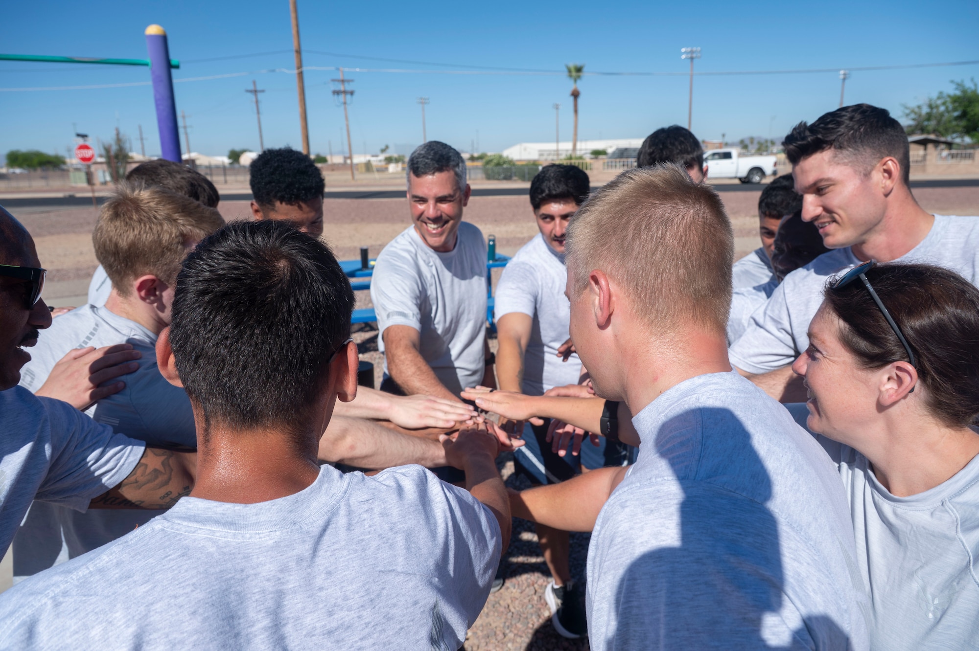 DM Command Team Takes the PT Test