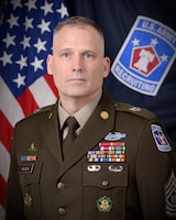 Bio photo of Command Sergeant Major Joseph Wilson, USAREC Command Sergeant Major.