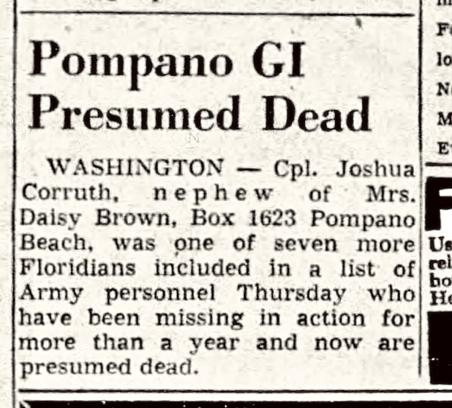 U.S. Army Cpl. Joshua Corruth