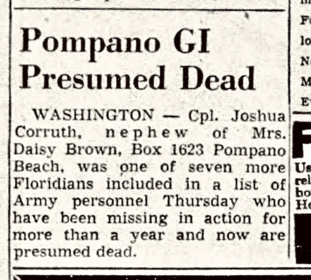 U.S. Army Cpl. Joshua Corruth