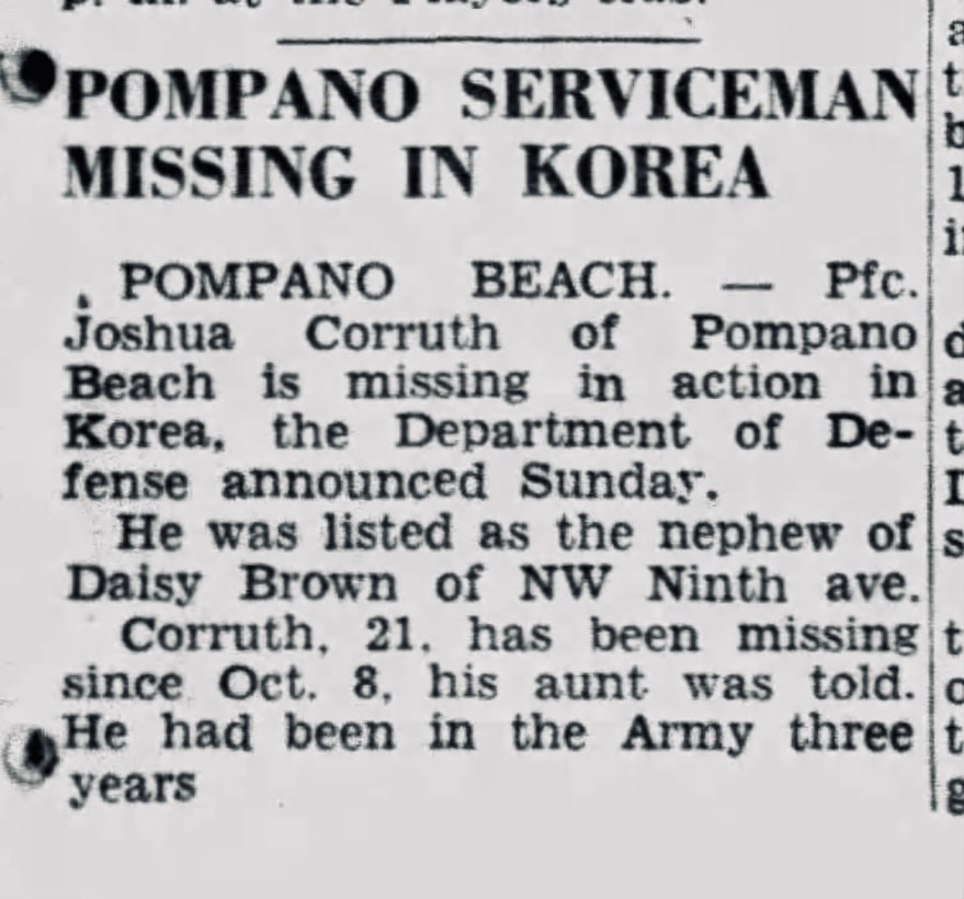 U.S. Army Cpl. Joshua Corruth